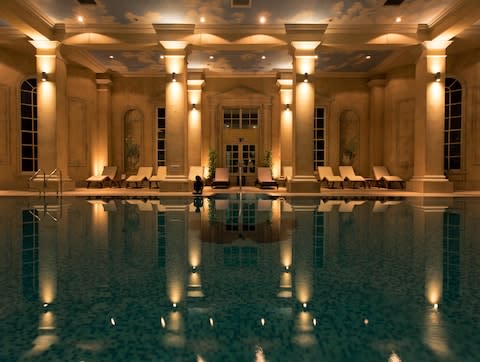 Chewton Glen, in Hampshire, has an excellent spa, with indoor swimming pool - Credit: Lynk Photography/Adam Lynk