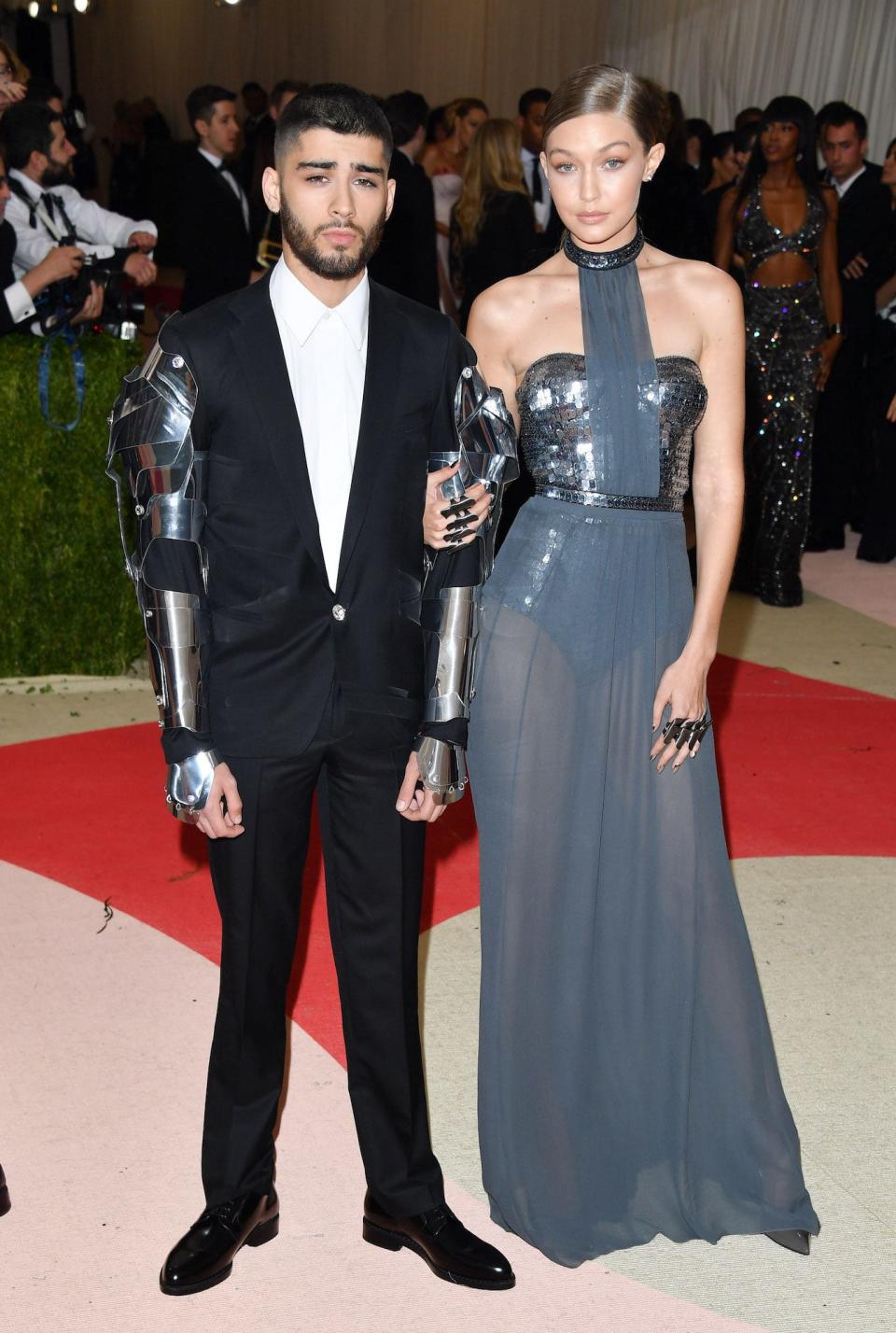 Zayn Malik and Gigi Hadid at the Met Gala in New York City on May 2, 2016.