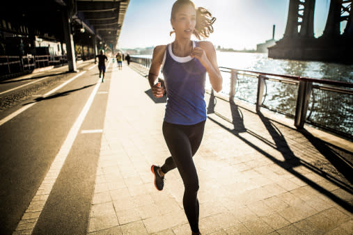 woman running