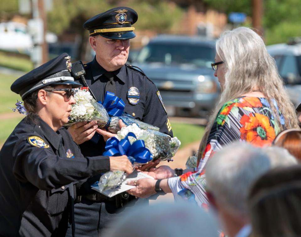 The Wichita Falls Police Department Honored fallen officers during the WFPD annual Police Memorial Service Monday morning.