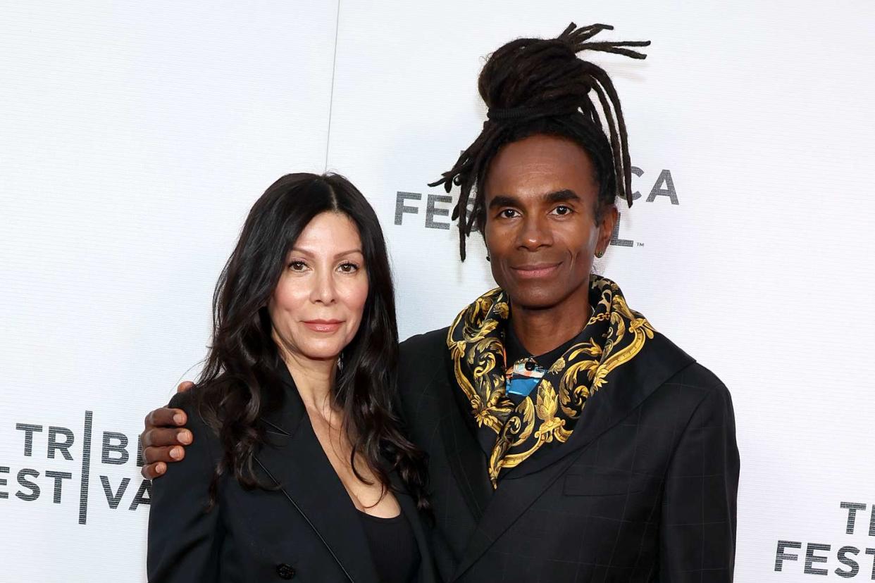 <p>Dia Dipasupil/Getty</p> Kim Marlowe and Fabrice Morvan