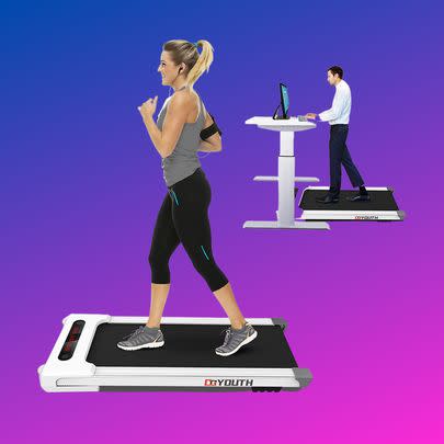 Goyouth 2 in 1 under-desk electric treadmill