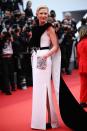 <p>Cate Blanchett wore a caped Louis Vuitton gown with embellished pockets.</p>