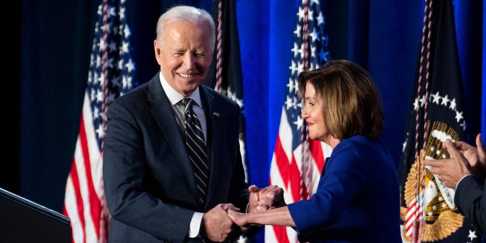 Joe Biden and Nancy Pelosi