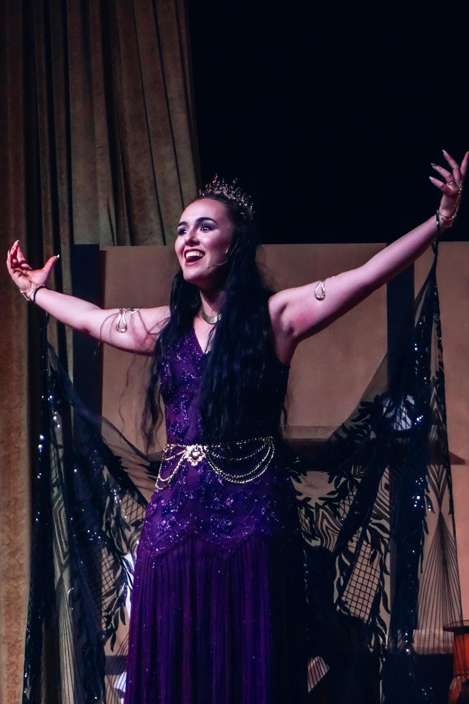 Xandria Cross as Queen Jadis in the Palace Players’ production of “The Magician’s Nephew” in Oak Ridge, April 2023.