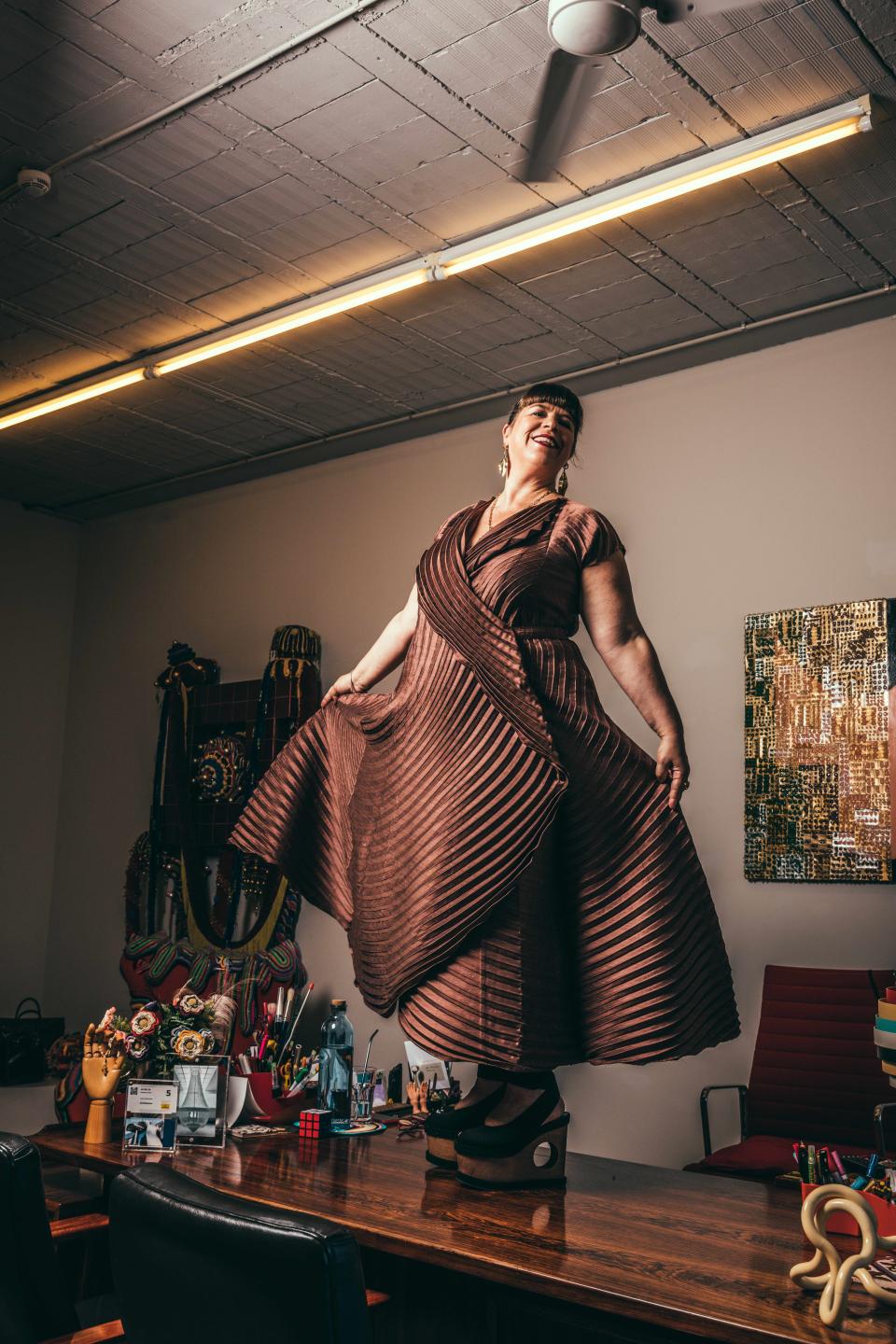 Joana Vasconcelos in her studio. - Credit: Arlindo Camacho/Courtesy of Atelier Joana Vasconcelos