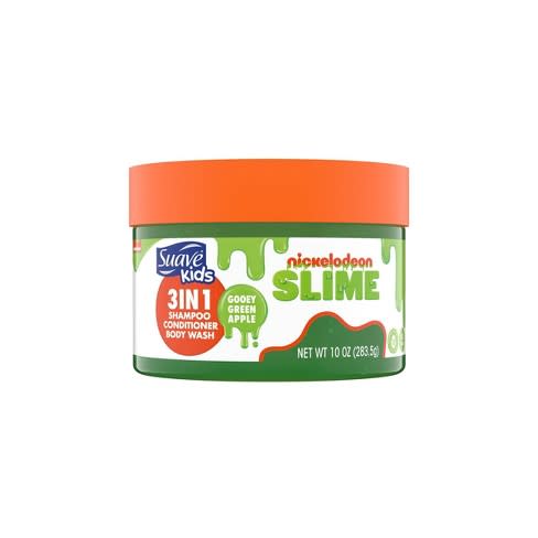 Suave Kids 3 in 1 Shampoo, Conditioner and Body Wash Nickelodeon Slime, 20 Ounce (Amazon / Amazon)