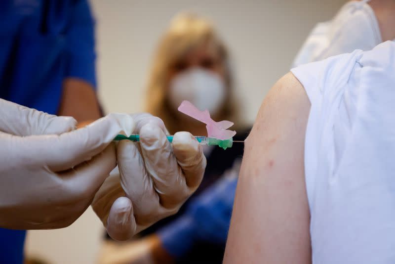 FILE PHOTO: Vaccinations at Havelhoehe community hospital in Berlin