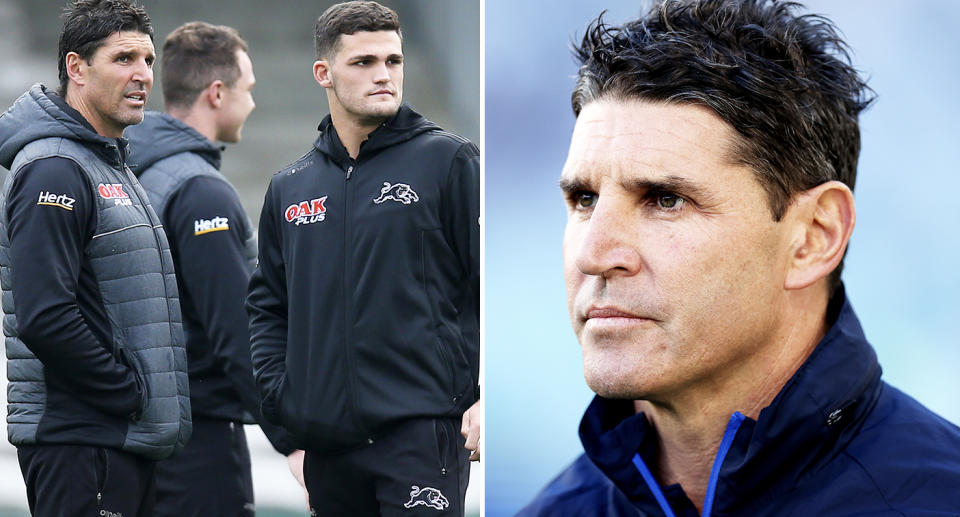 Nathan Cleary and Trent Barrett.