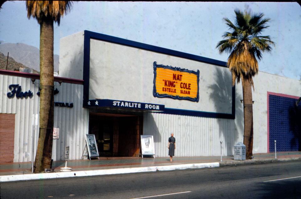 Marquee at the Chi Chi in the late 1950s.