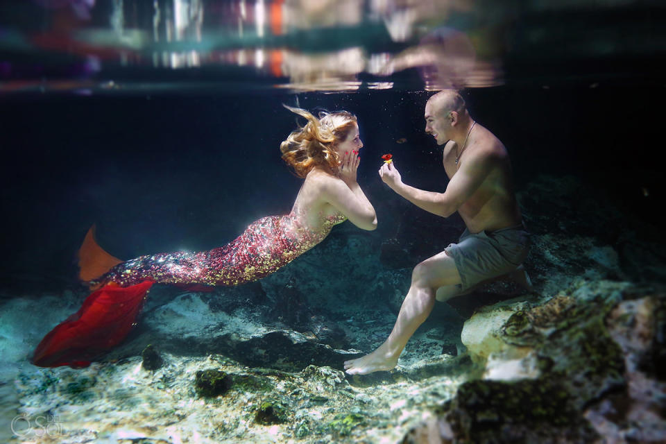 Using Photoshop, the photographer&nbsp;cloned the sequins on the tail to create a full mermaid effect on Cammy in some of the photos.&nbsp; (Photo: <a href="https://www.instagram.com/delsolphoto/" target="_blank">Del Sol Photography</a>)