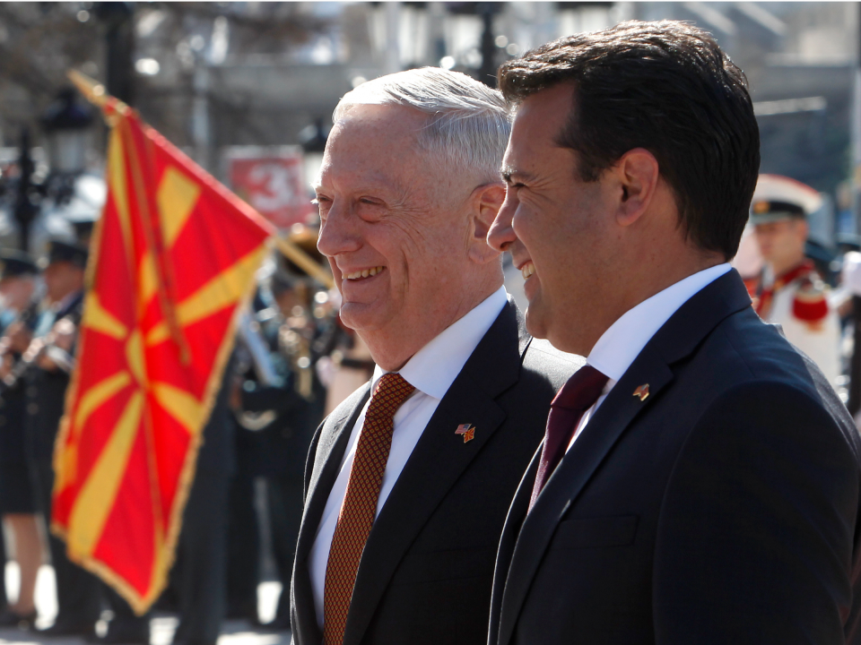 Mattis in Macedonia