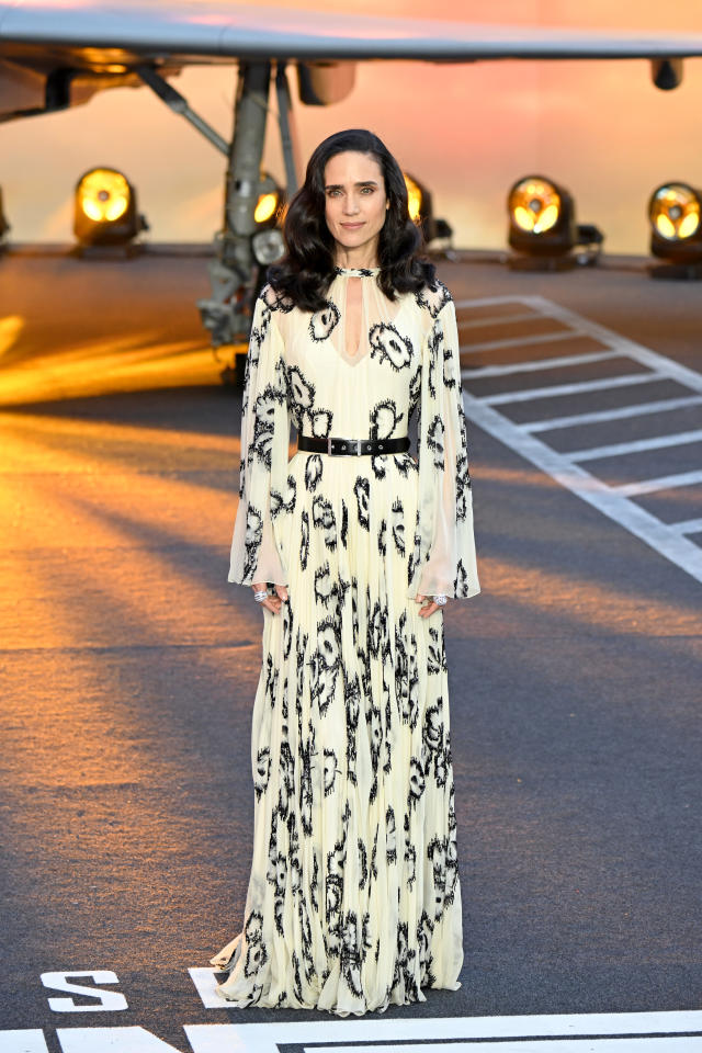 Jennifer Connelly Glittered in Louis Vuitton at the 'Top Gun