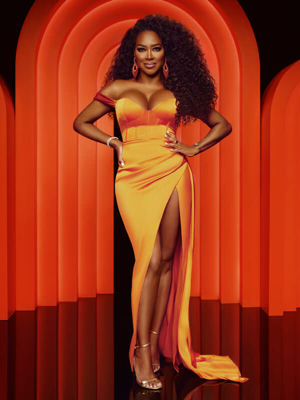 BigBlondeHair.com on X: Gimme More! Get details on Kenya Moore's Neon  Yellow Lace Dress in Confessionals here:  #RHOA   / X