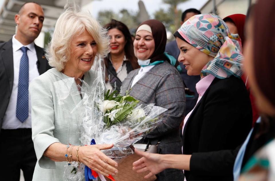 The Duchess of Cornwall described her visit to Egypt as ‘brilliant’ ( Peter Nicolls/PA)