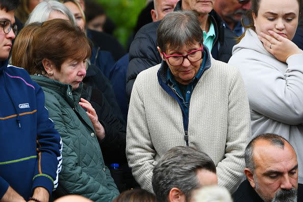 LONDON, ENGLAND - SEPTEMBER 19: Mourners at Westminster Abbey for the State Funeral of Queen Elizabeth II on September 19, 2022 in London, England. Elizabeth Alexandra Mary Windsor was born in Bruton Street, Mayfair, London on 21 April 1926. She married Prince Philip in 1947 and ascended the throne of the United Kingdom and Commonwealth on 6 February 1952 after the death of her Father, King George VI. Queen Elizabeth II died at Balmoral Castle in Scotland on September 8, 2022, and is succeeded by her eldest son, King Charles III.  (Photo by Joe Maher/Getty Images)