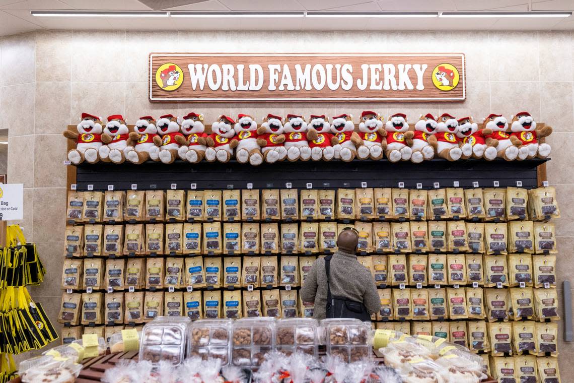 Some of the jerky selection at the Buc-ee’s in Florence, SC.