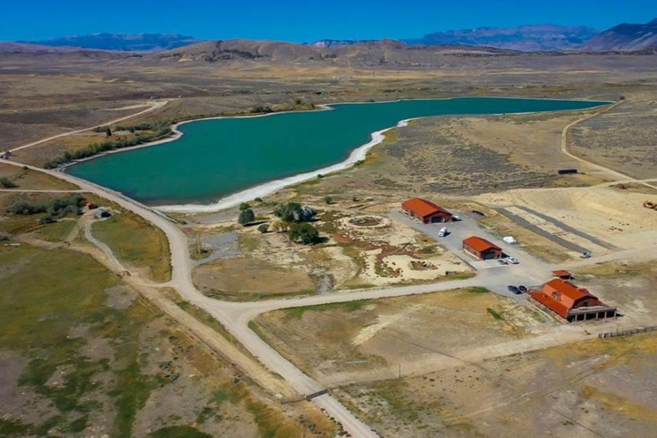 The ‘monster ranch’ is named after the trout found in the 180-acre private lake (DBW Realty)