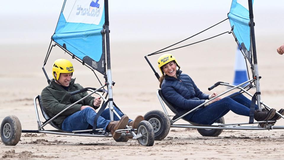 Prince William and Kate Middleton land yachting