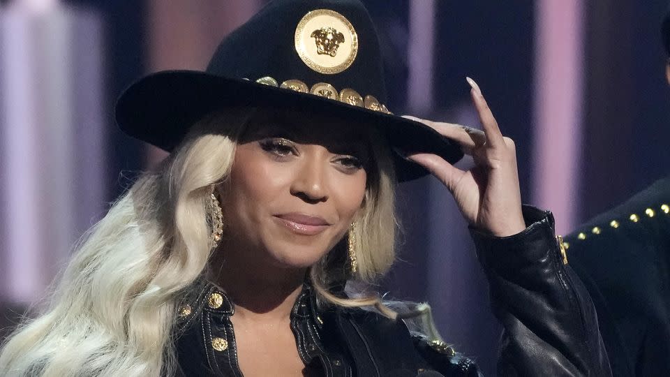 Beyoncé accepts the Innovator Award at the iHeartRadio Music Awards April 1 in Los Angeles. - Chris Pizzello/Invision/AP