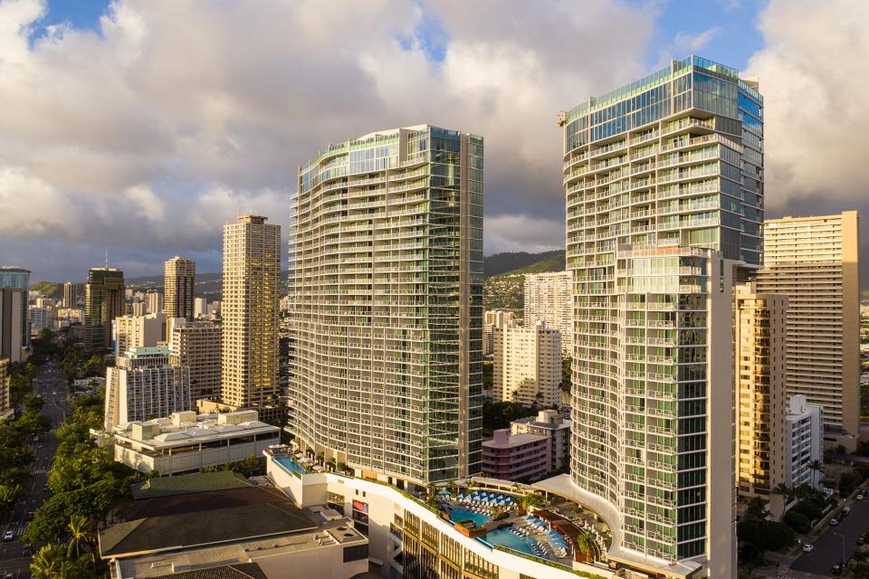 Exterior view of the Ritz-Carlton Residences Waikiki Beach