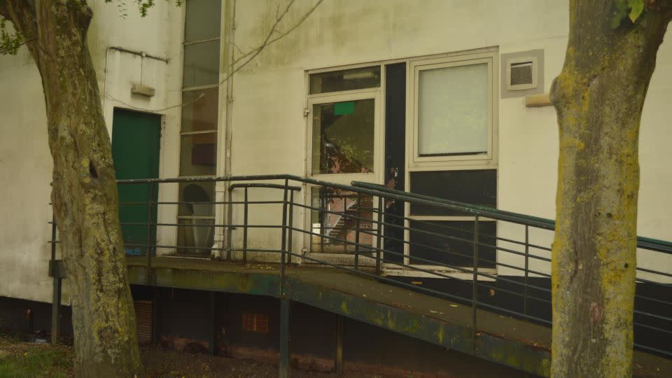 The side of a building that forms part of Hillingdon Hospital. The facility is one of the worst in the country, and was rated "inadequate" by a health sector watchdog. - Rob Picheta/CNN