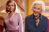 Honor Blackman - Pussy Galore in ‘Goldfinger’ (1964) Honor appeared in BBC drama ‘By Any Means’, and an episode of ‘Casualty’ in 2013. She’s also a political activist (Credit: Rex)