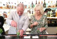 <p>Prince Charles looks comfortable behind the bar, showing off his mixology skills as he and Camilla, Duchess of Cornwall make mojitos in Havana, Cuba. </p><p><strong>MORE</strong>: <a href="https://www.townandcountrymag.com/society/tradition/g36433449/princess-diana-queen-elizabeth-royals-in-florals-photos/" rel="nofollow noopener" target="_blank" data-ylk="slk:Photos of Queen Elizabeth, Meghan Markle, and More Royals Wearing Florals;elm:context_link;itc:0;sec:content-canvas" class="link ">Photos of Queen Elizabeth, Meghan Markle, and More Royals Wearing Florals</a></p>