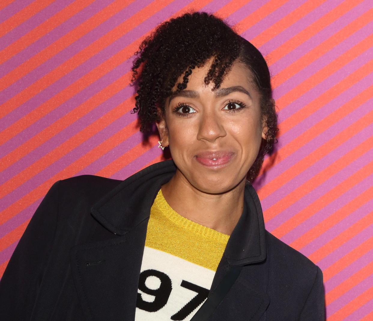 Pearl Mackie at the Mary Quant Exhibition Private View at the Victoria and Albert Museum, Cromwell Road (Photo by Keith Mayhew / SOPA Images/Sipa USA)