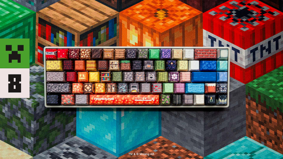 Image of the Higround x Minecraft limited edition collection.