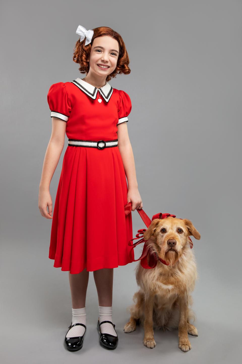 Ellie Puslifer as Annie and Addison as Sandy in the National Touring Production of "Annie."