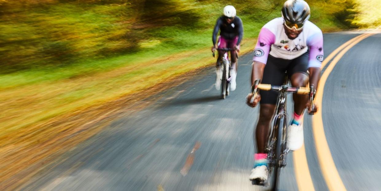 mike and hassane riding in new jersey fast downhill