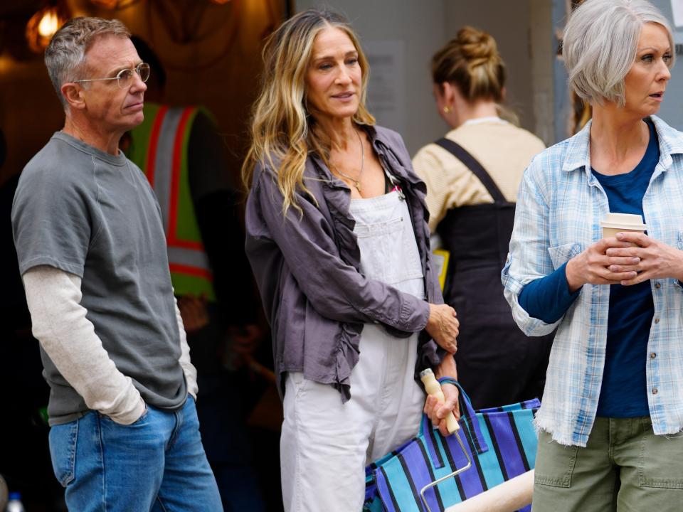 David Eigenberg, Sarah Jessica Parker, Cynthia Nixon.