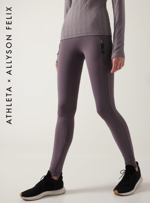 athleta rainier split tights