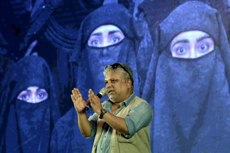 Bollywood film director Sudipto Sen speaks during a news conference for his film "The Kerala Story" in Mumbai on May 17, 2023.<span class="copyright">Sujit Jaiswal—AFP/Getty Images</span>