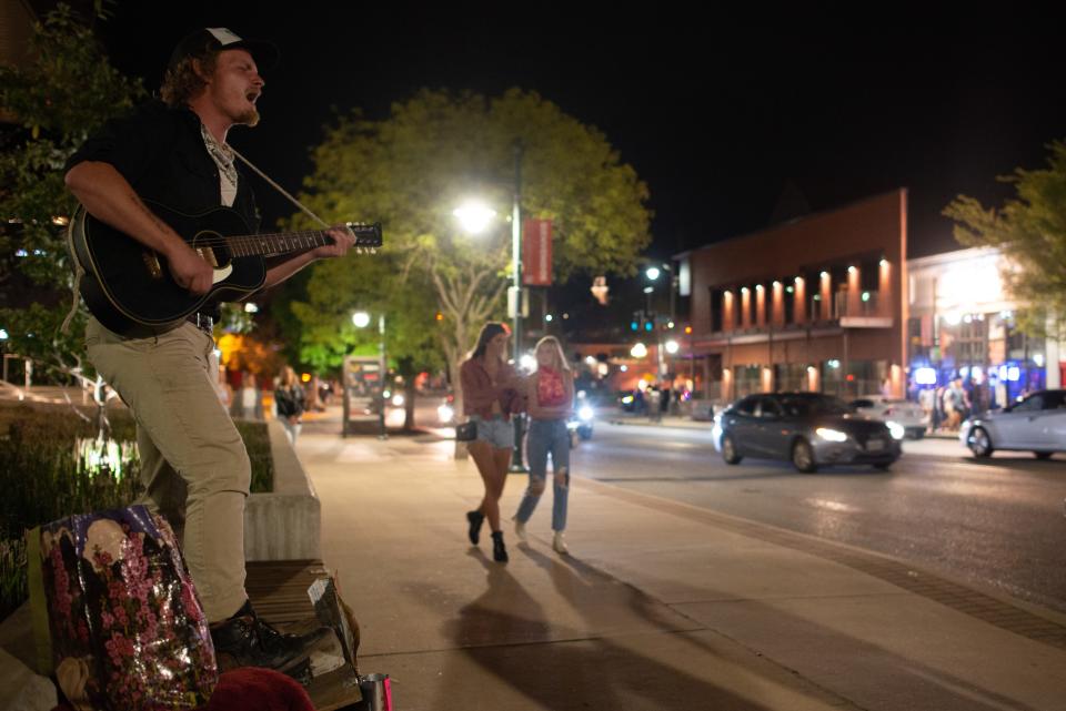 Similar to Massachusetts Street in Lawrence or Aggieville in Manhattan, Dickson Street in Fayetteville, Ark., offers a vibrant nightlife with the University of Arkansas right up the street.