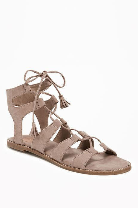 Lace-Up Gladiator Sandals