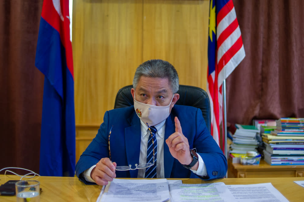 Pua labelled Dr Adham (pic) as 'the most incompetent health minister we have ever had in the history of Malaysia'. — Picture by Shafwan Zaidon