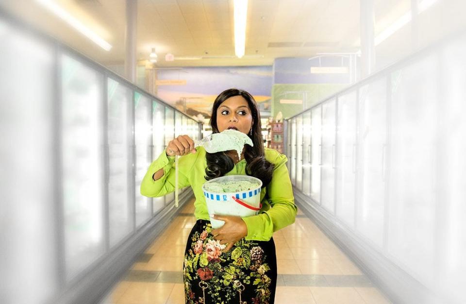 Mindy Kaling starred in Nationwide's "Invisible" commercial that aired during Super Bowl XLIX in 2015.