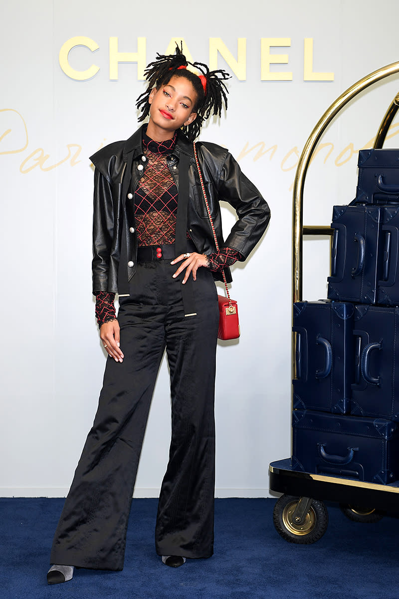 <p>The 16-year-old Chanel ambassador rocked a stylish ensemble at the brand’s Metiers D’art Collection Paris Cosmopolite show in Tokyo. Her homework had to wait for another time. (Photo: Atsushi Tomura/Getty Images for Chanel) </p>