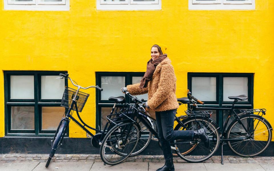 A cyclist in Copenhagen - Getty