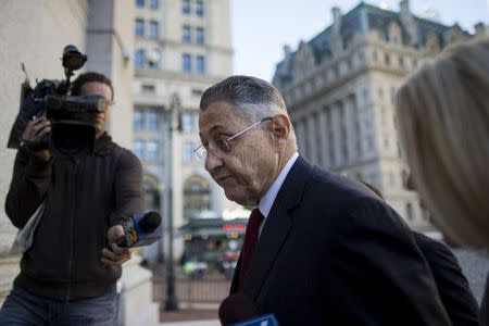 Former New York State Assembly Speaker Sheldon Silver exits the Manhattan U.S. District Courthouse in New York, November 3, 2015. REUTERS/Brendan McDermid