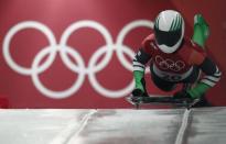 Skeleton - Pyeongchang 2018 Winter Olympics – Women's Finals - Olympic Sliding Center - Pyeongchang, South Korea – February 16, 2018 - Simidele Adeagbo of Nigeria competes. REUTERS/Edgar Su