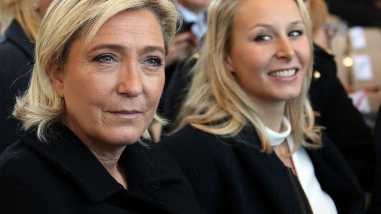 Marine Le Pen et Marion Maréchal le 15 octobre 2016 à Nice. - ERIC GAILLARD / POOL / AFP