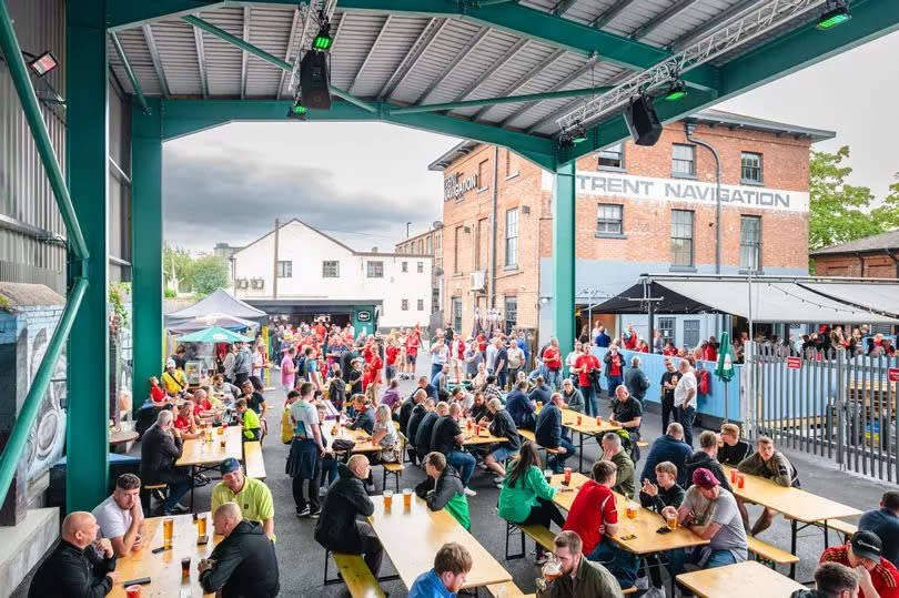 The all-weather fan zone at Trent Navigation