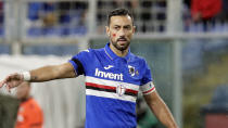 Attaccante della Sampdoria (AP Photo/Luca Bruno)