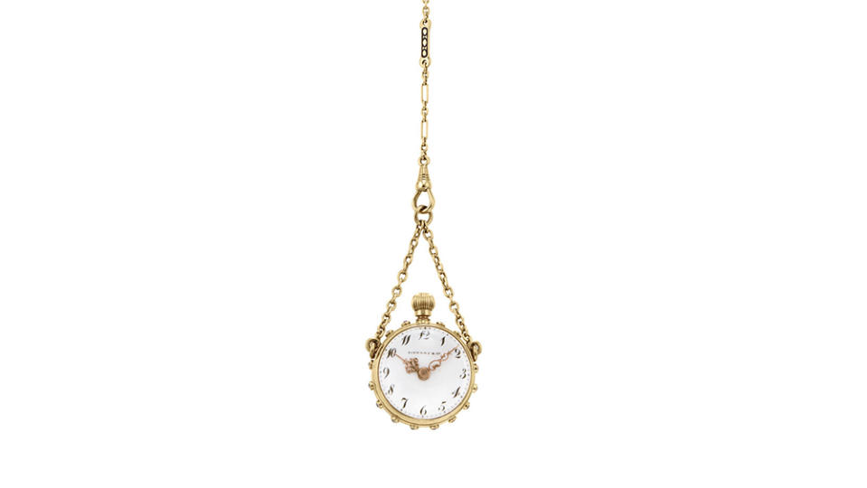 Tiffany & Co. “Subway” pendant watch. - Credit: Christie's