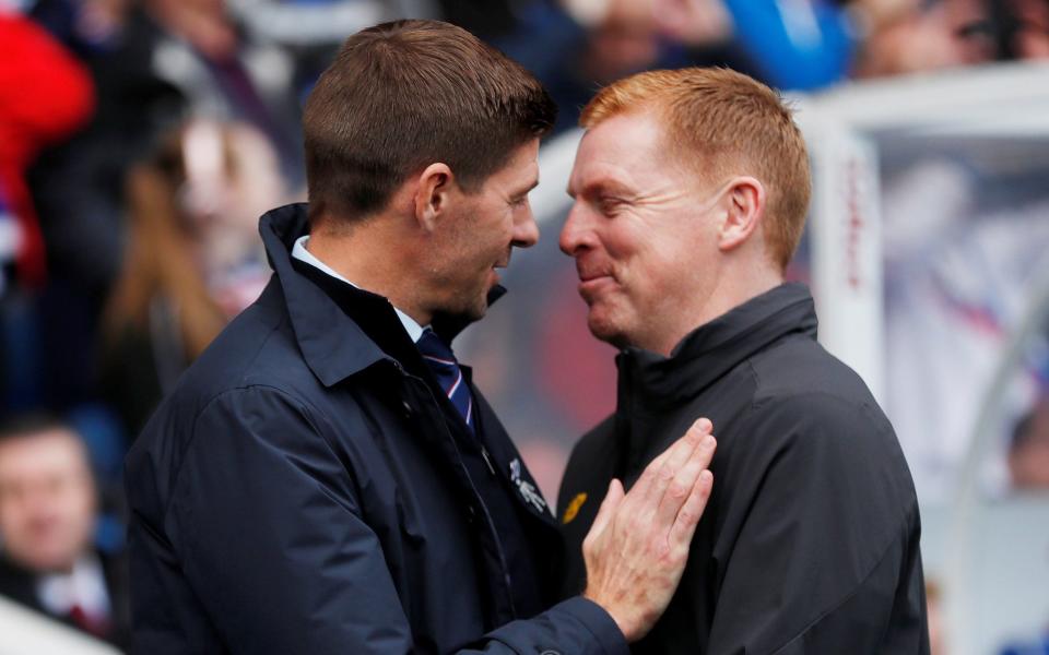 Steve Gerrard and Neil Lennon - Action Images via Reuters