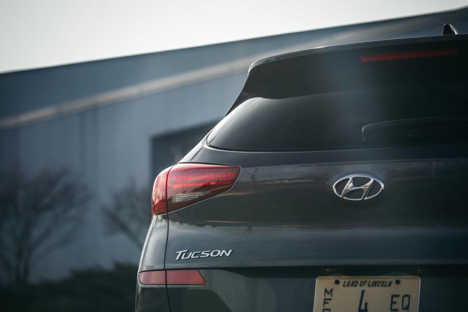 <p>Even the more powerful Hyundai Tucson isn't particularly quick, but its powertrain operates smoothly and never sounds coarse.</p>