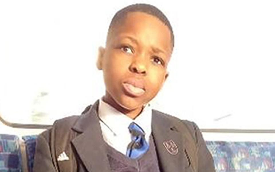 Daniel Anjorin, a 14-year-old schoolboy, who it is believed was largely decapitated by the attacker